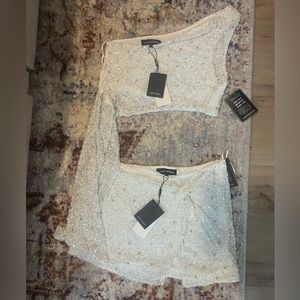 Retrofete Quinn Sequin Top and Ezra Sequin Skirt